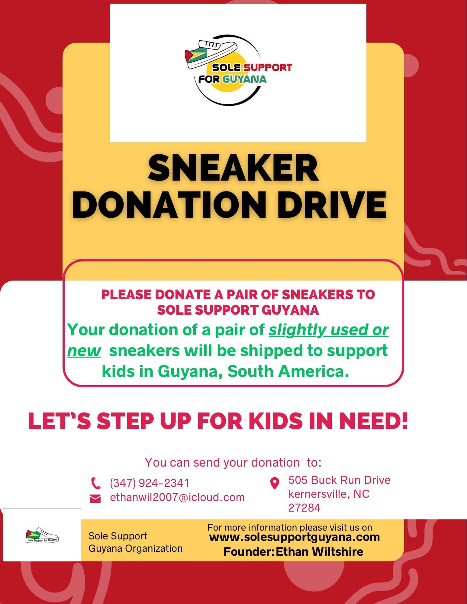 website-flyer, solesupportguyana